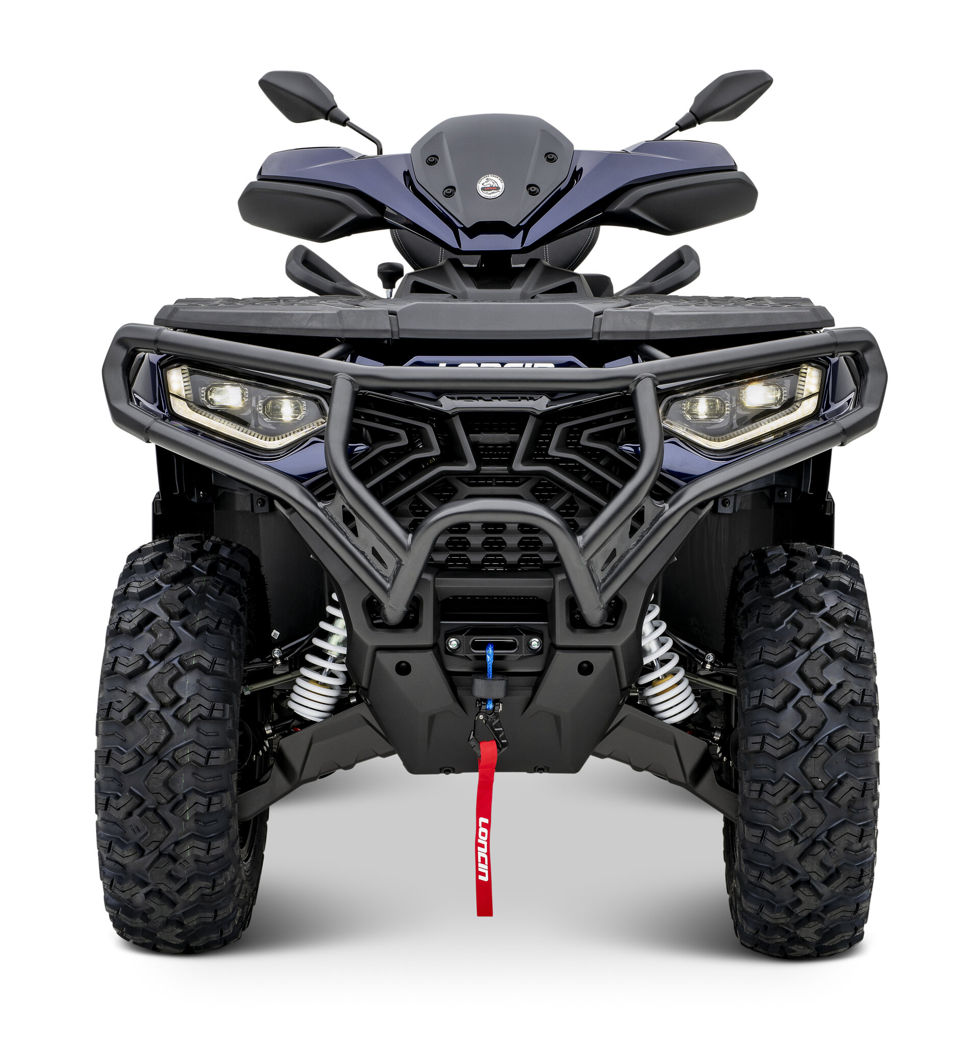 Loncin XWolf 1000 ATV in Blau von vorne im Studio
