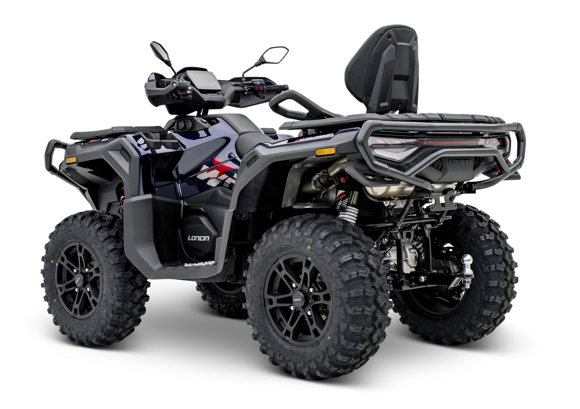 Loncin XWolf 1000 ATV in Blau schräg von hinten links im Studio