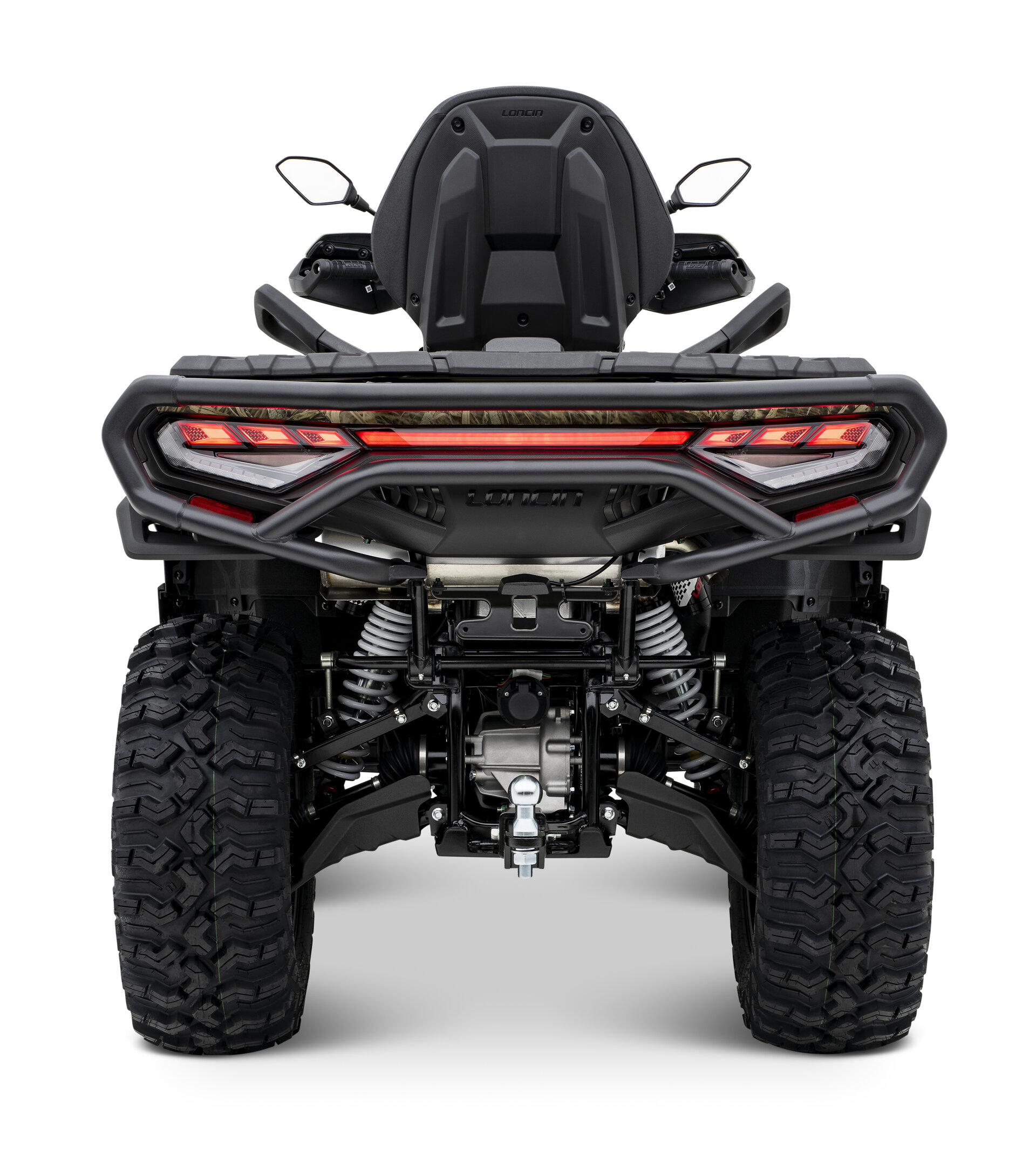 Loncin XWolf 1000 ATV in Camouflage von hinten im Studio