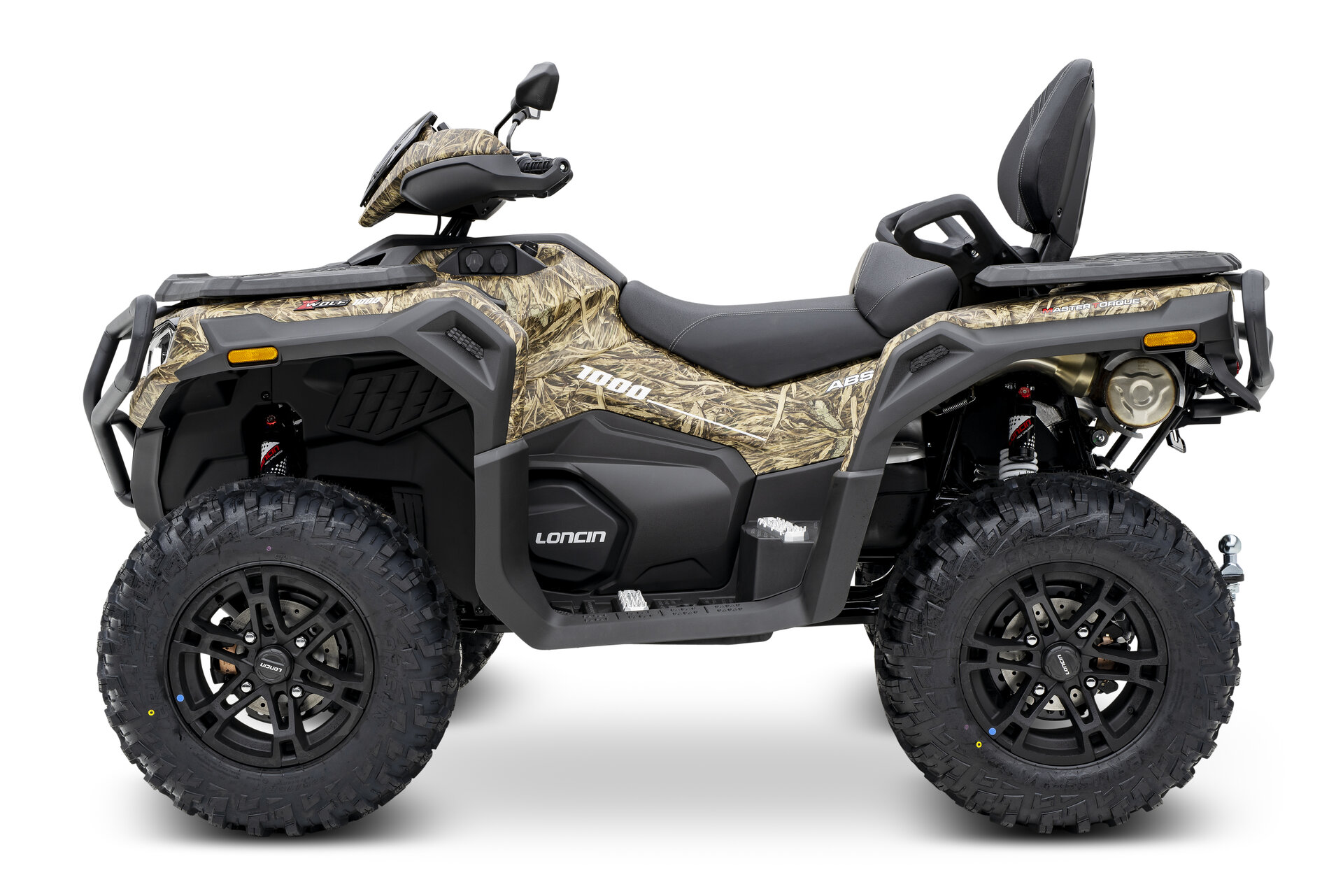 Loncin XWolf 1000 ATV in Camouflage von der linken Seite im Studio