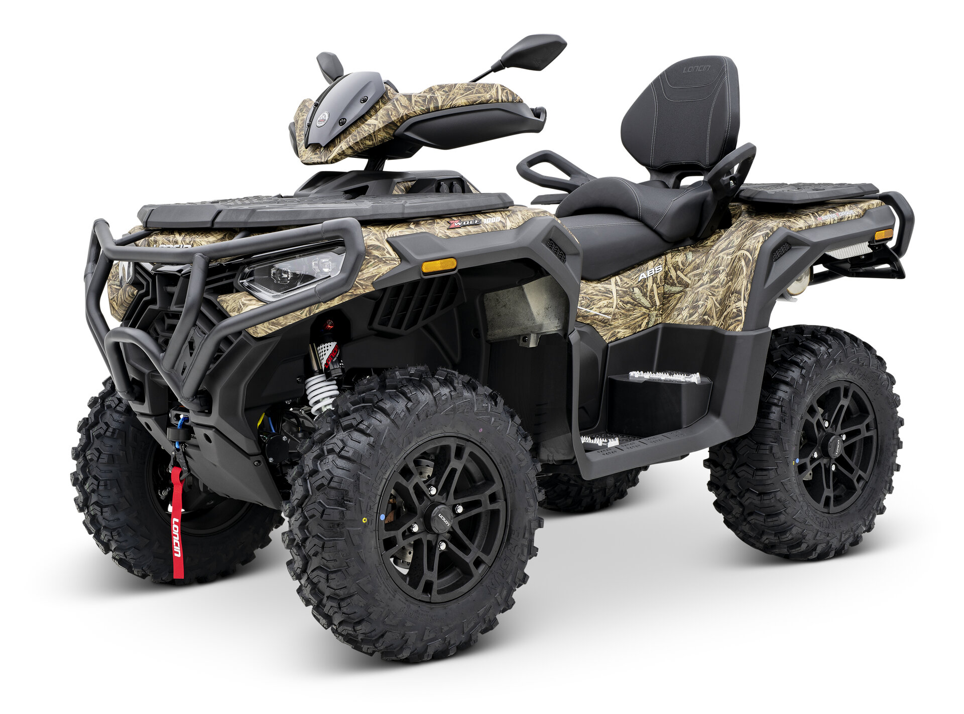 Loncin XWolf 1000 ATV in Camouflage schräg von vorne links im Studio