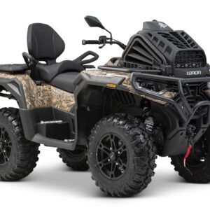 Loncin XWolf 1000 Muddy ATV in Camouflage schräg von vorne rechts im Studio