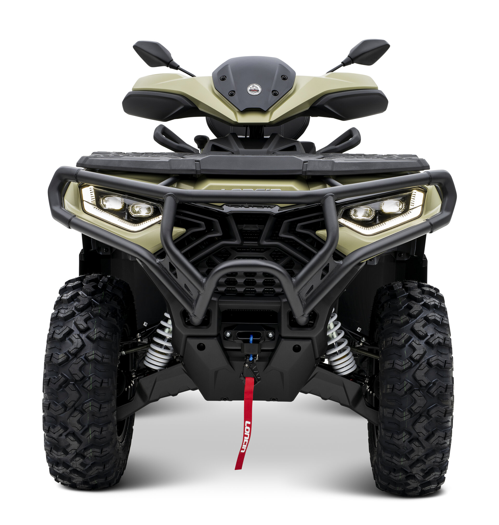 Loncin XWolf 1000 ATV in Sand von vorne im Studio