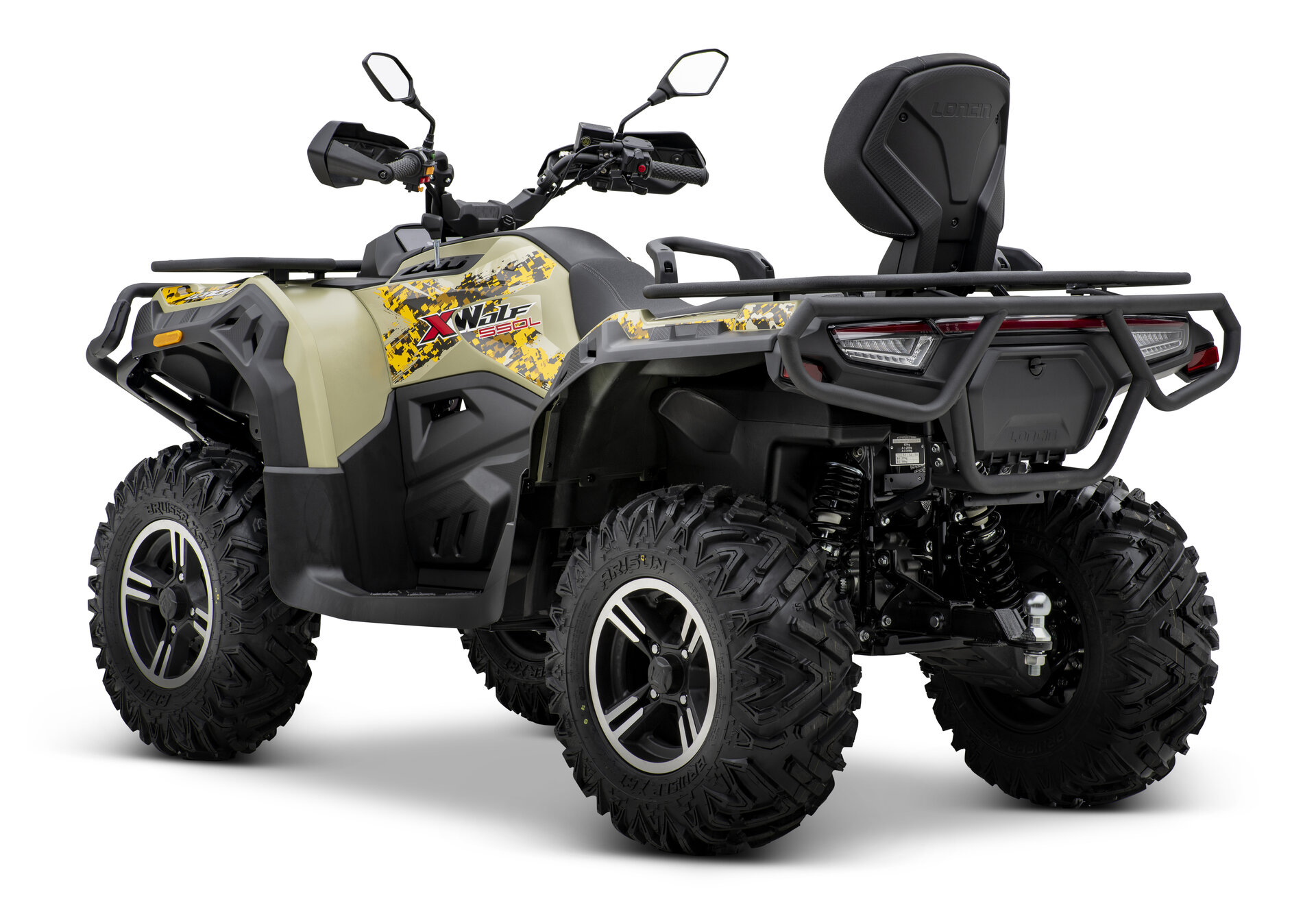 Loncin XWolf 550L (T3b ABS) Sand – 3/4-Ansicht hinten links | Loncin ATV bei Brunner ATV Nation Augsburg