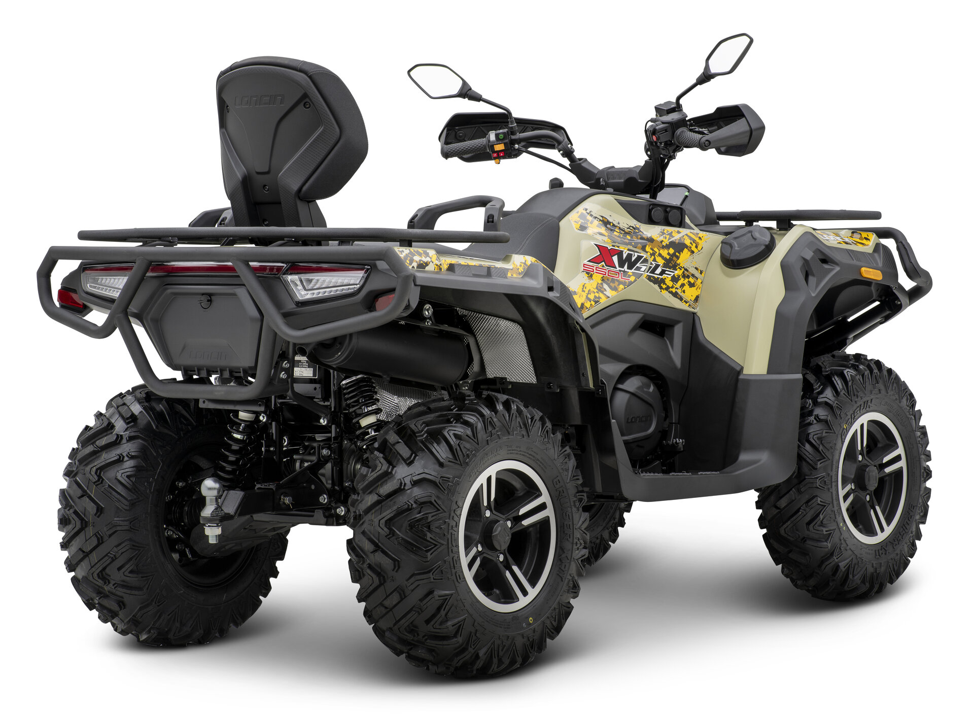 Loncin XWolf 550L (T3b ABS) Sand – 3/4-Ansicht hinten rechts | Loncin ATV bei Brunner ATV Nation Augsburg