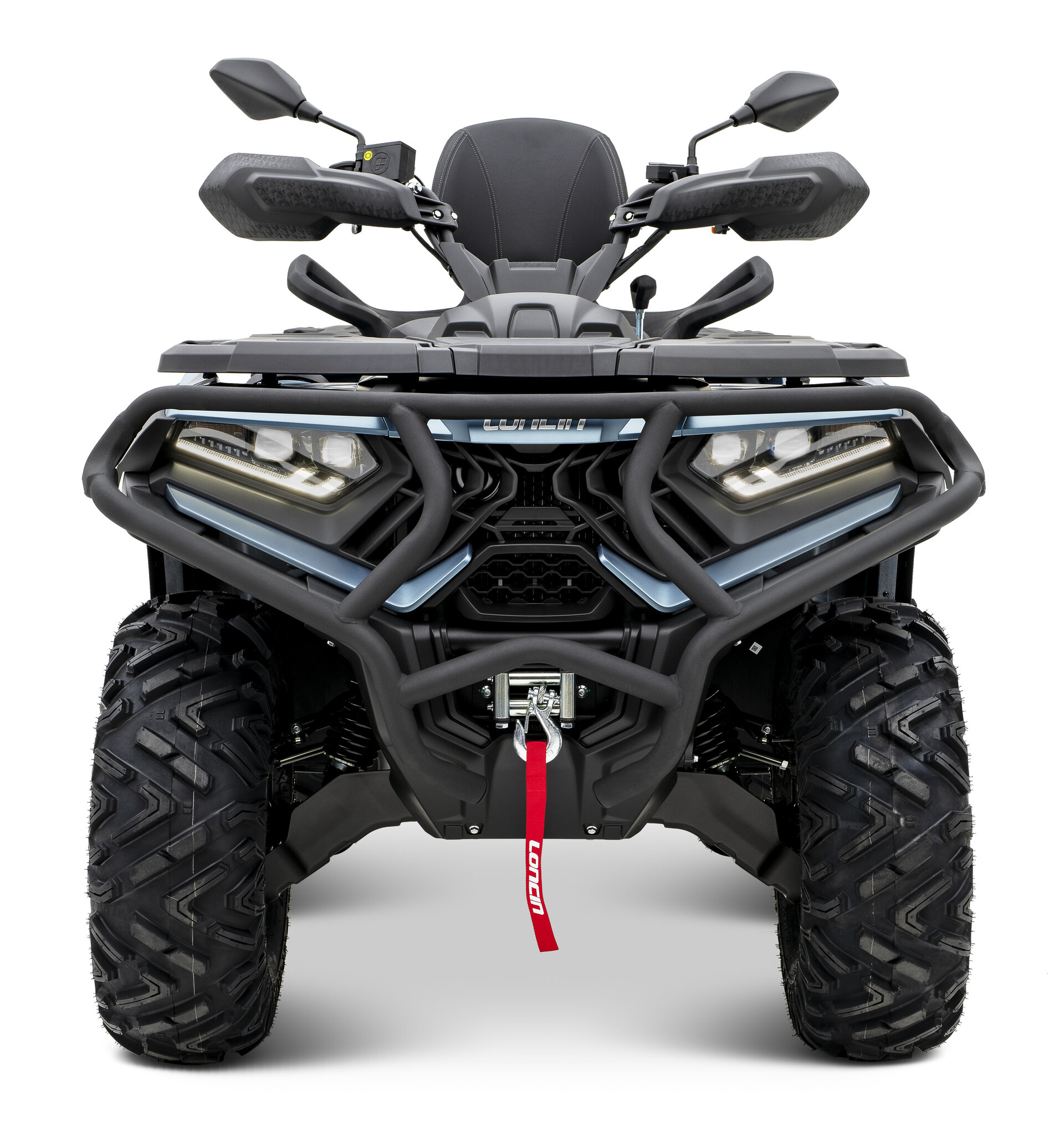 Loncin XWolf 700 ABS EPS ATV in Blau von vorne im Studio