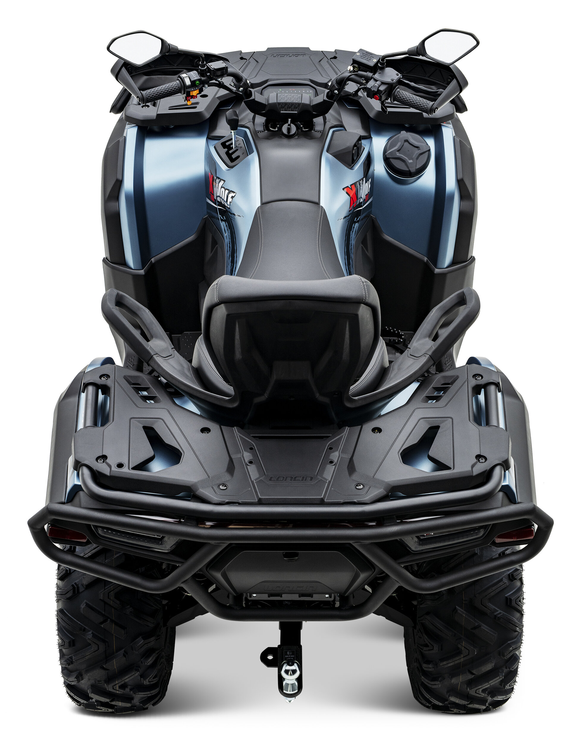 Loncin XWolf 700 ABS EPS ATV in Blau von hinten oben im Studio