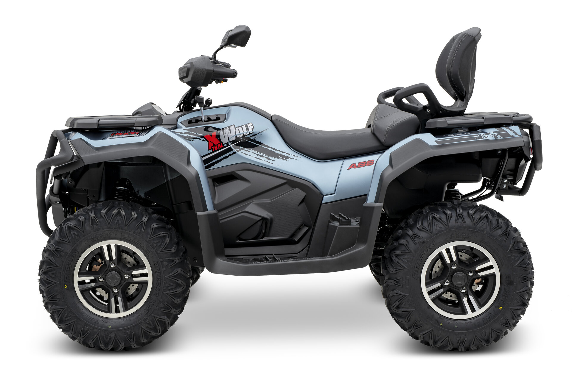 Loncin XWolf 700 ABS EPS ATV in Blau von der linken Seite im Studio