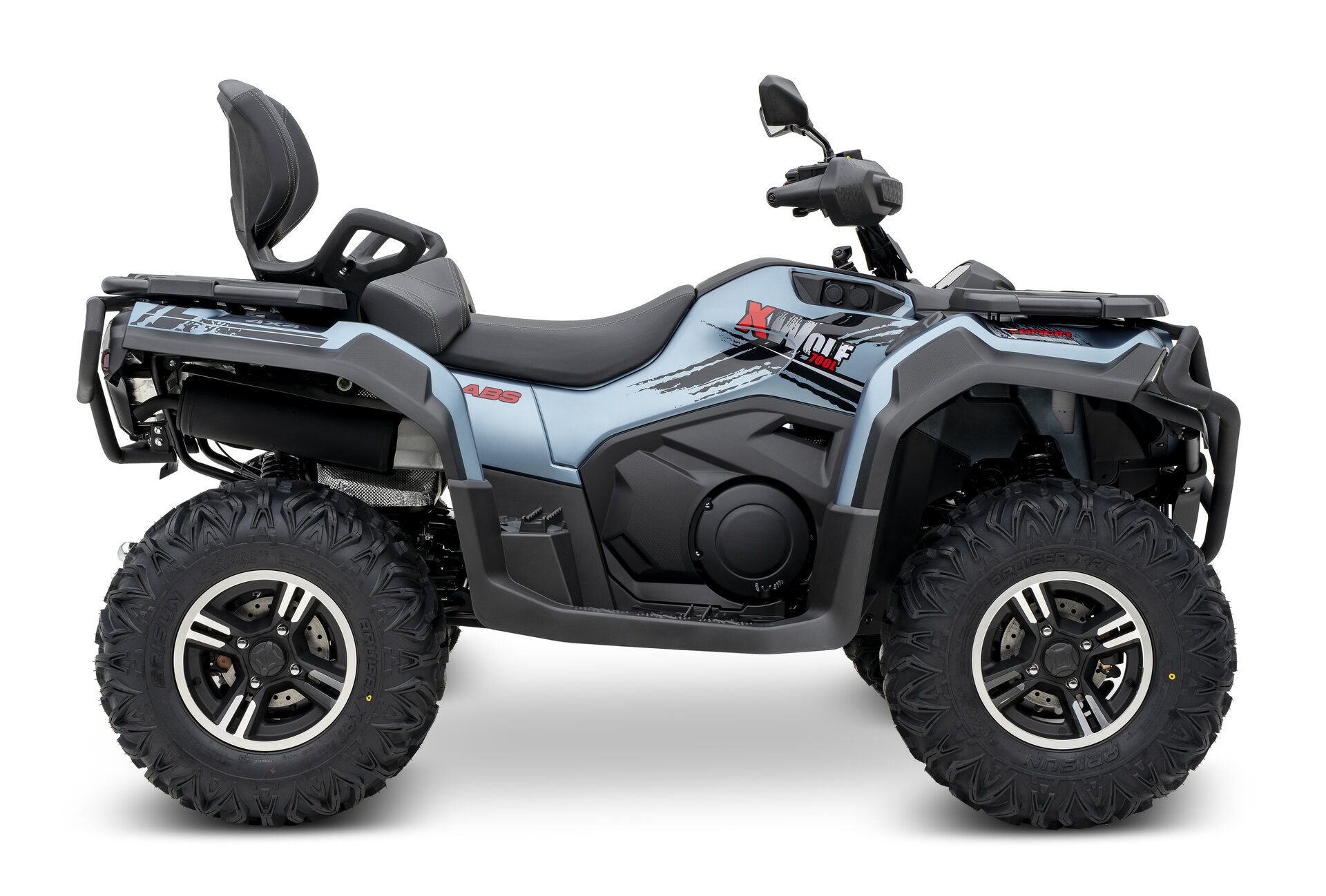 Loncin XWolf 700 ABS EPS ATV in Blau von der rechten Seite im Studio