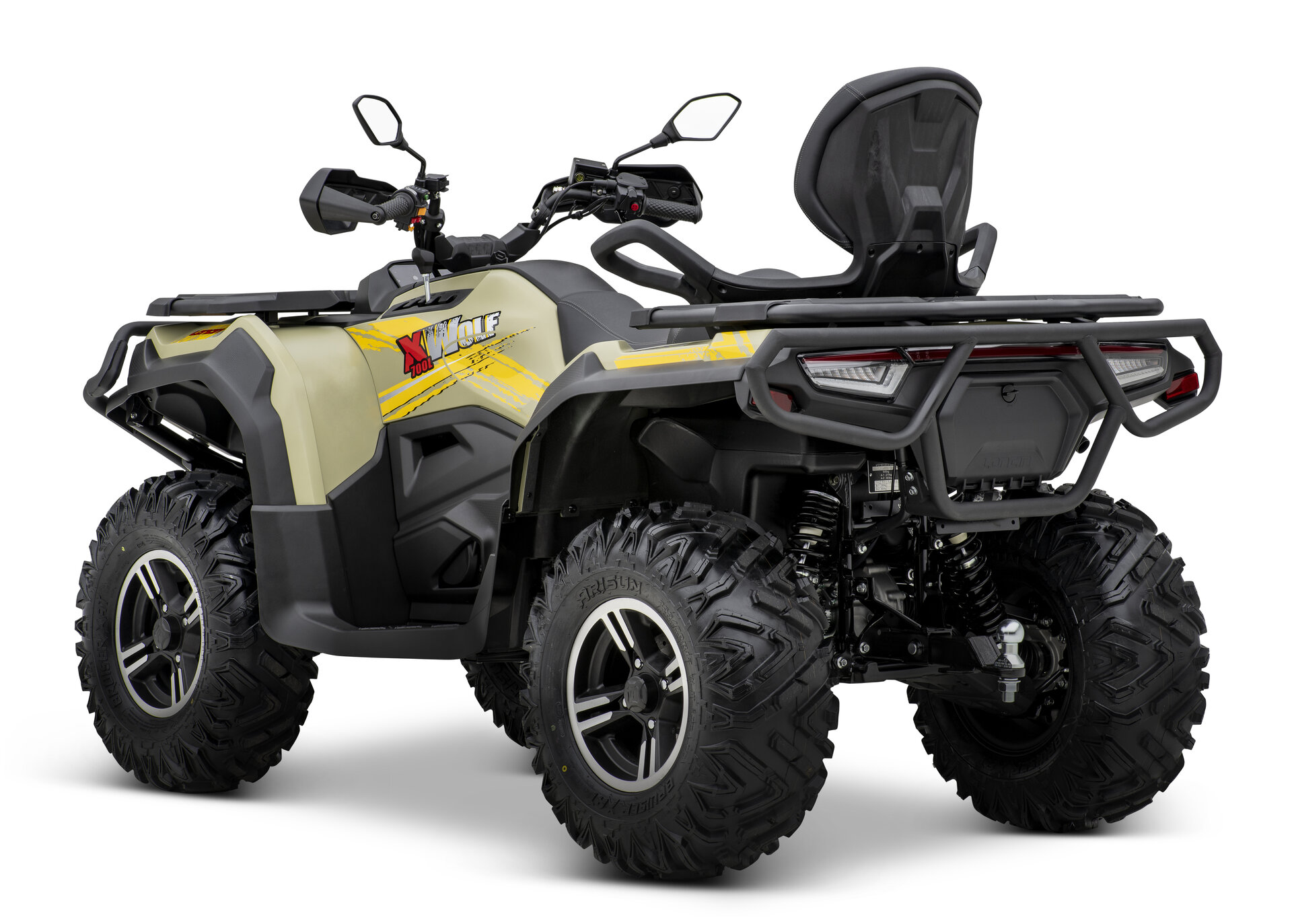 Loncin XWolf 700L (T3b ABS) Sand – 3/4-Ansicht hinten links | Loncin ATV bei Brunner ATV Nation Augsburg