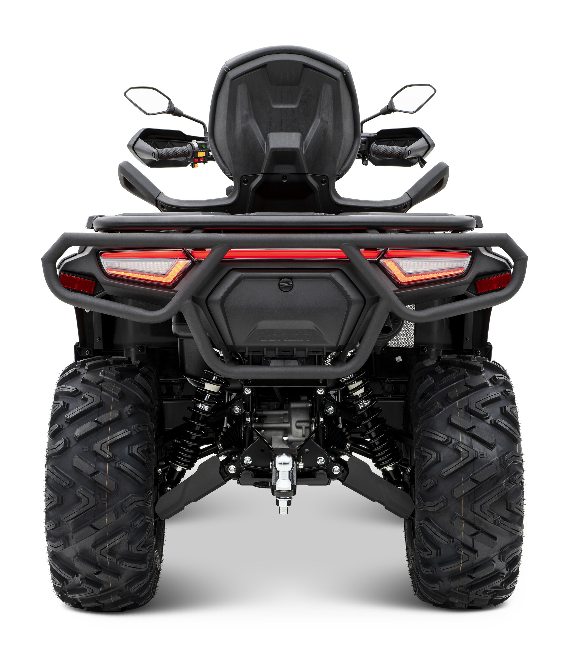 Loncin XWolf 700 ABS EPS ATV in Schwarz von hinten im Studio
