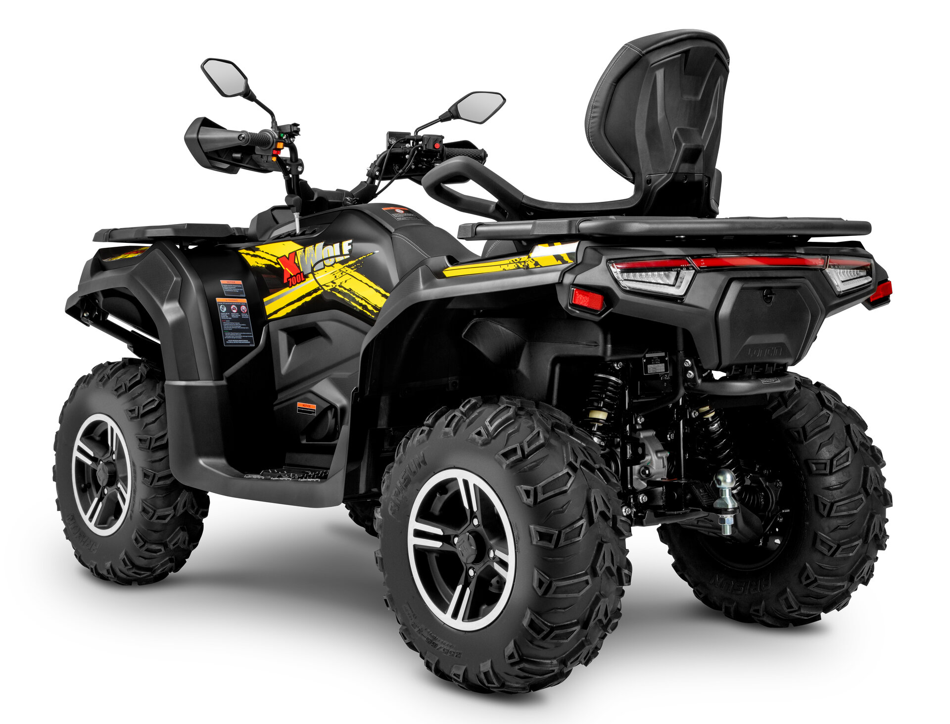 Loncin XWolf 700L (T3b) Schwarz – 3/4-Ansicht hinten links | Loncin ATV bei Brunner ATV Nation Augsburg