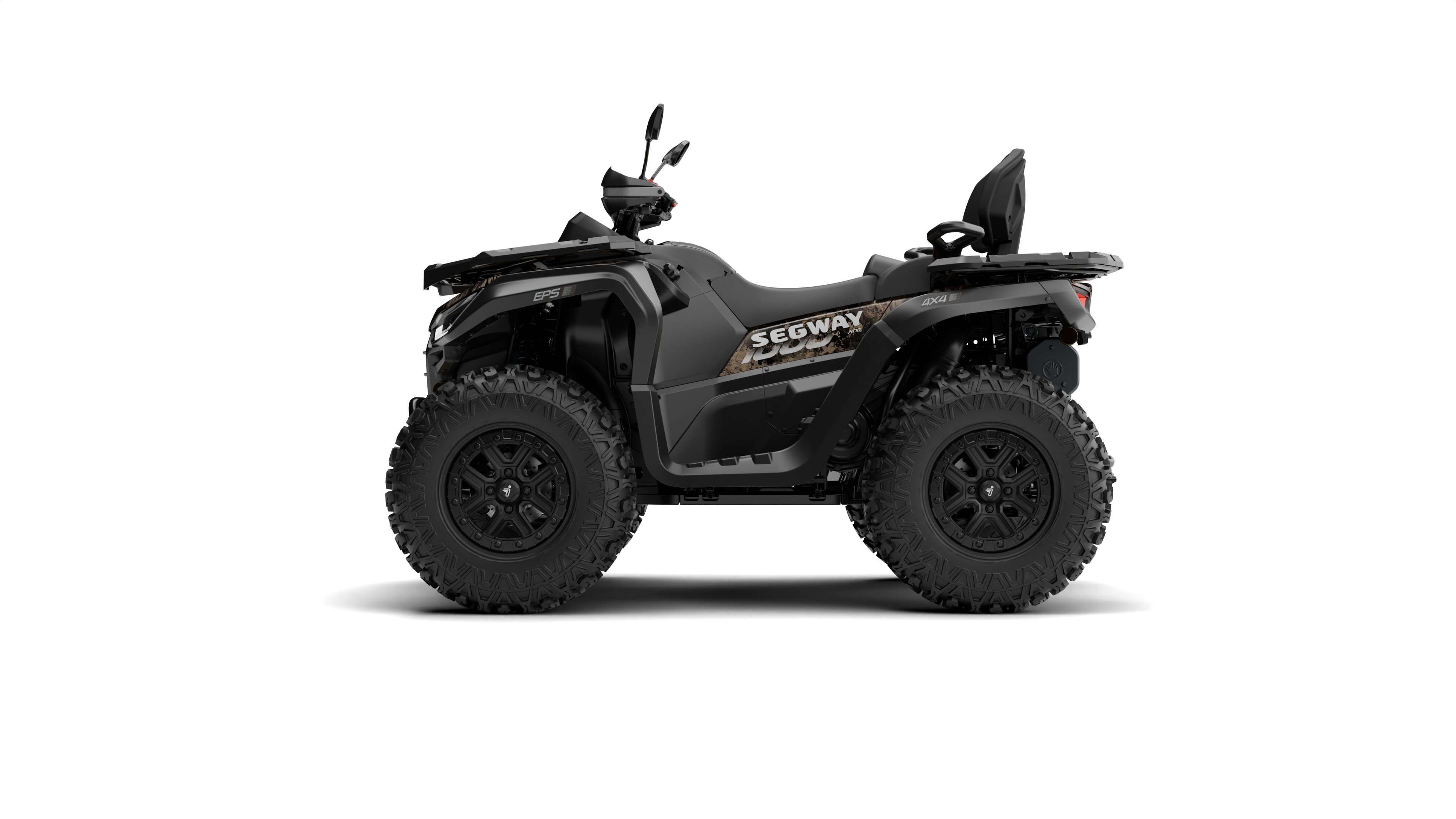 Segway Snarler AT10W DLX ABS 1000cc Wide-Track ATV Matt Black dreiviertel vorne — ATV Nation Brunner