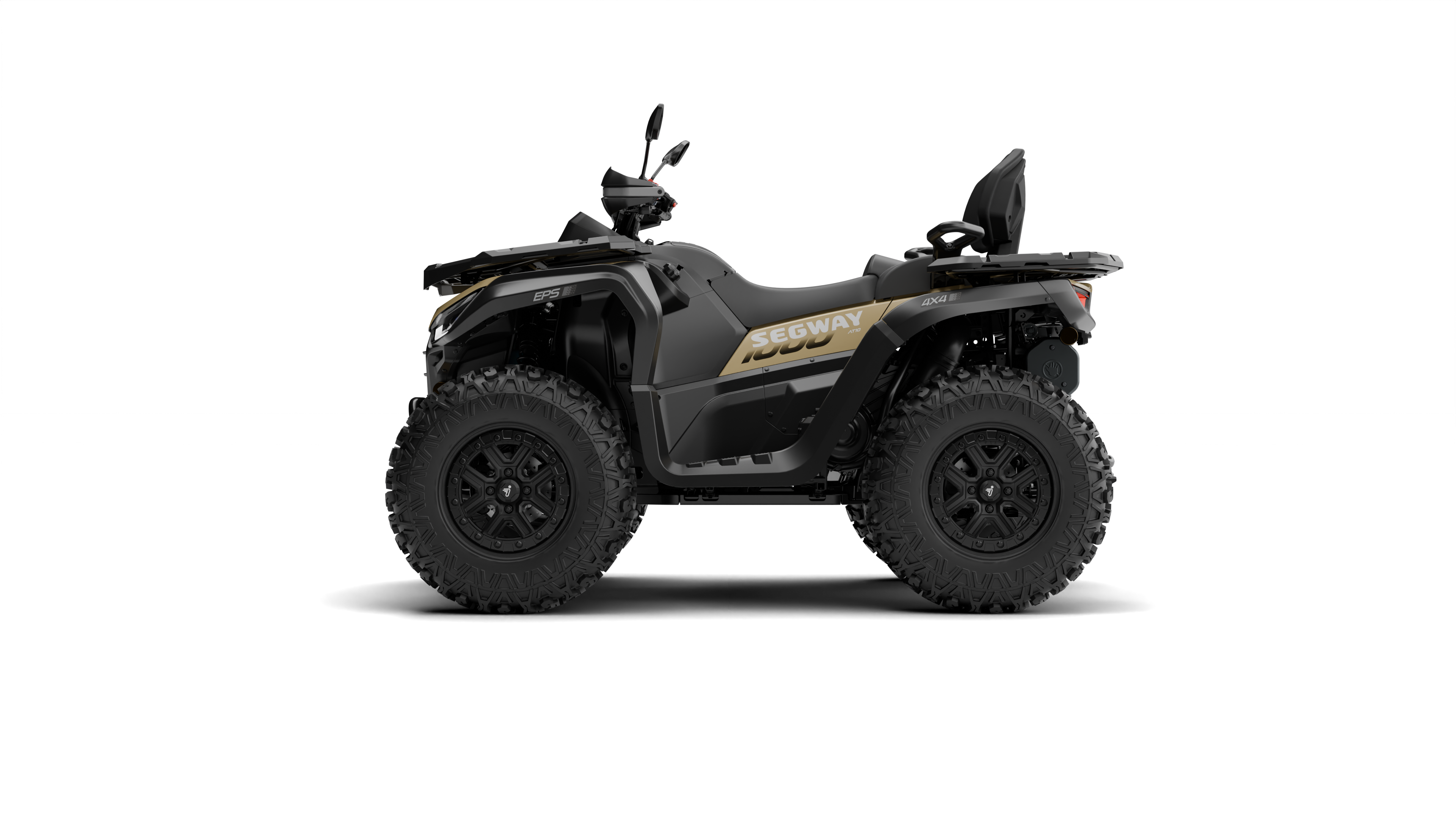Segway Snarler AT10W DLX ABS 1000cc Wide-Track ATV Matt Black dreiviertel vorne — ATV Nation Brunner
